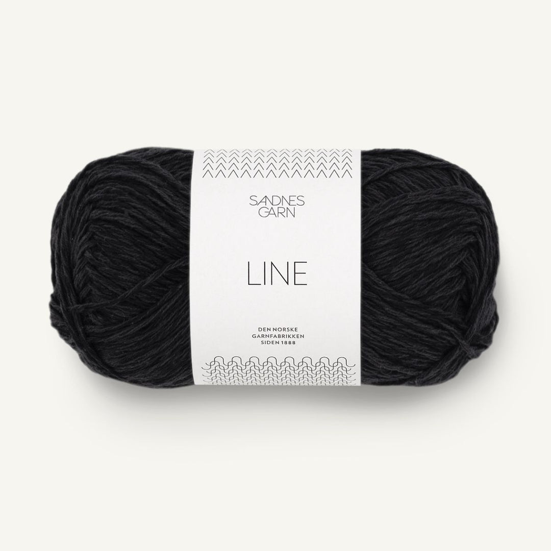 Line garn fra Sandnes Garn Sort