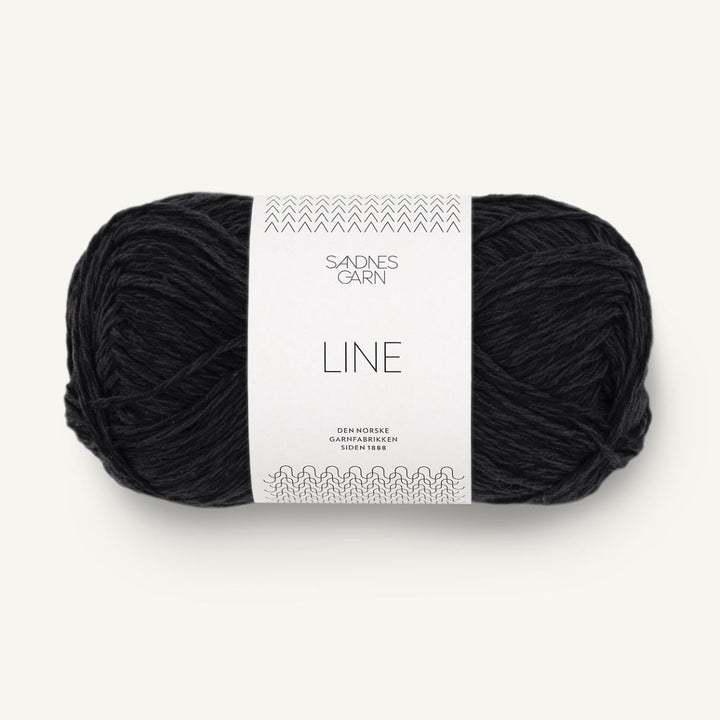 Line garn fra Sandnes Garn Sort