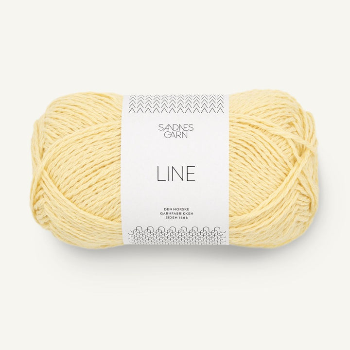Line garn fra Sandnes Garn Lys gul