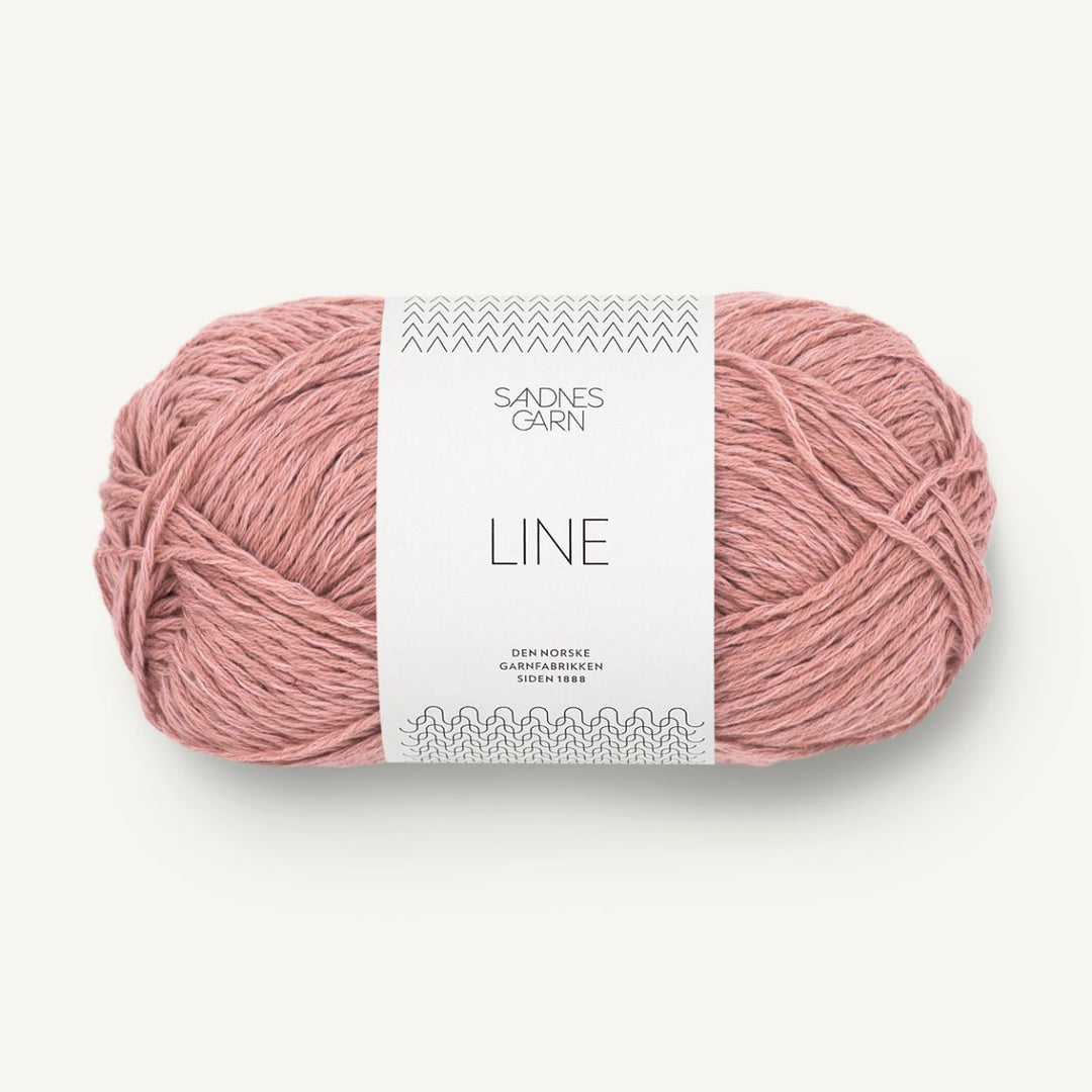 Line garn fra Sandnes Garn Ferskenblomst