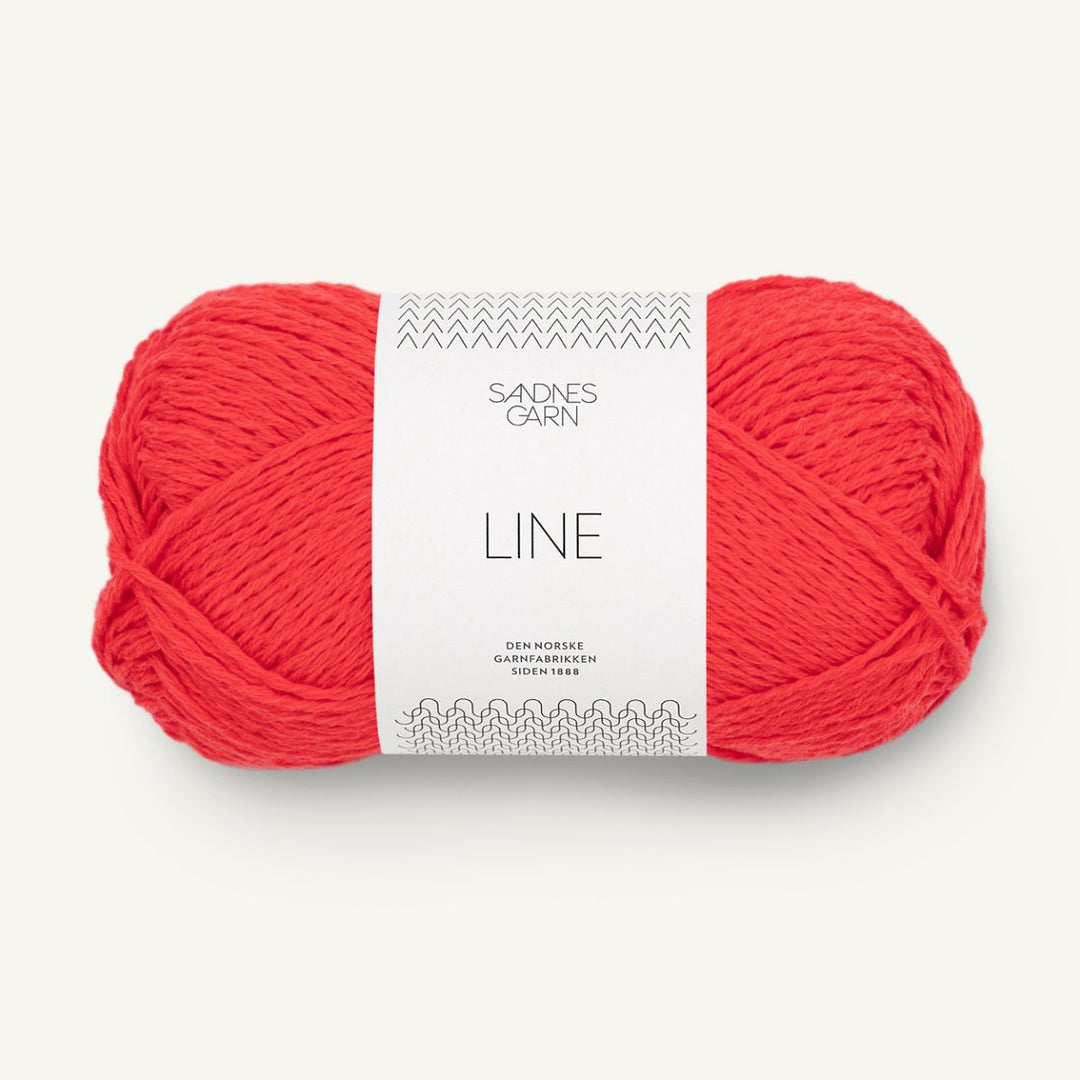 Line garn fra Sandnes Garn Flame scarlet