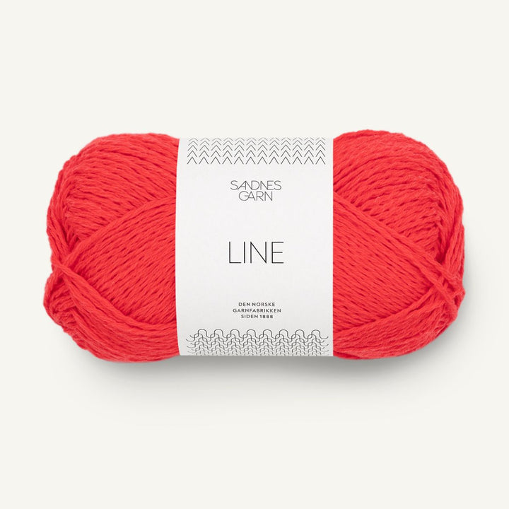 Line garn fra Sandnes Garn Flame scarlet