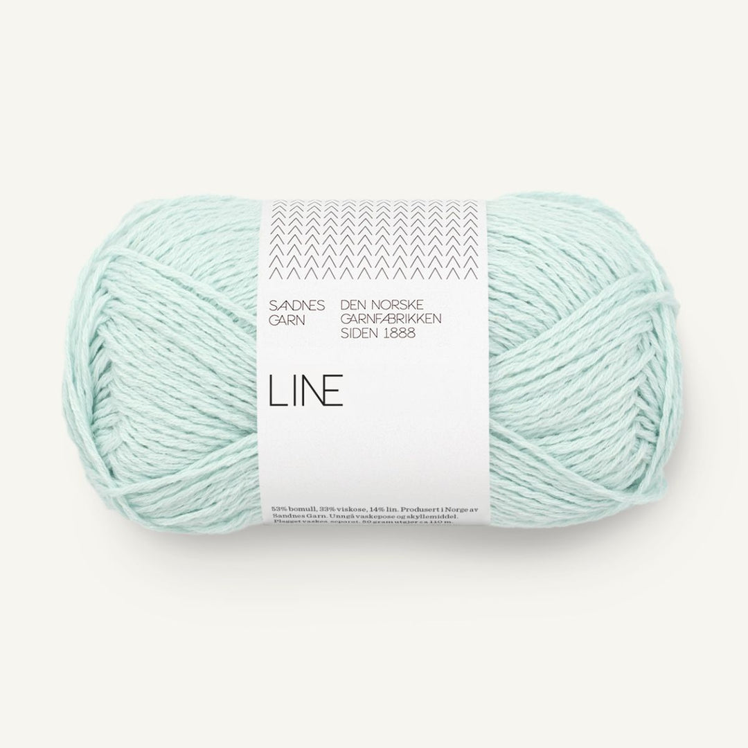 Line garn fra Sandnes Garn Mint grøn