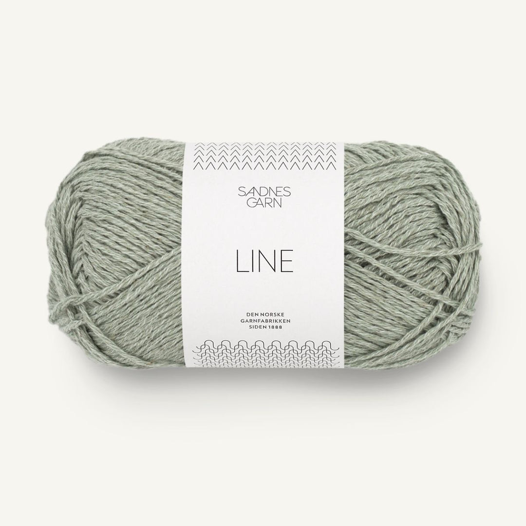 Line garn fra Sandnes Garn Støvet lys grøn