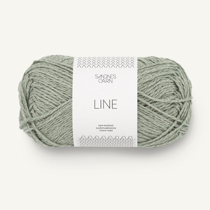 Line garn fra Sandnes Garn Støvet lys grøn