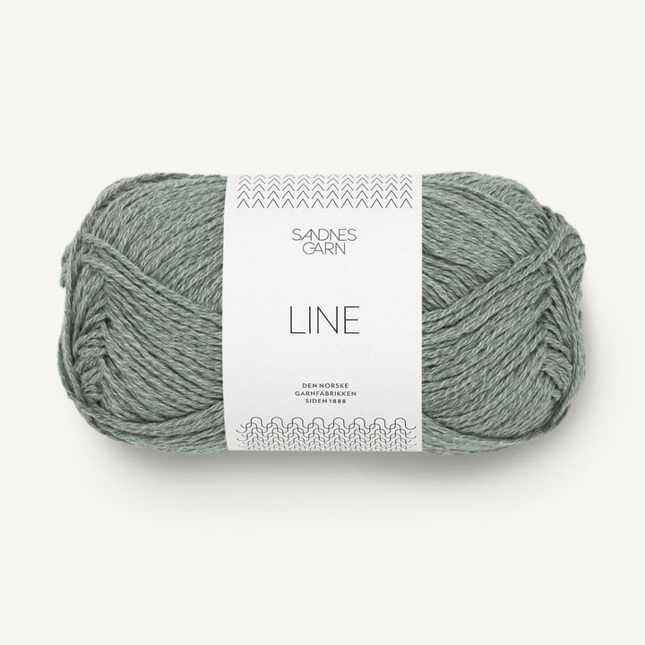 Line garn fra Sandnes Garn Støvet grøn