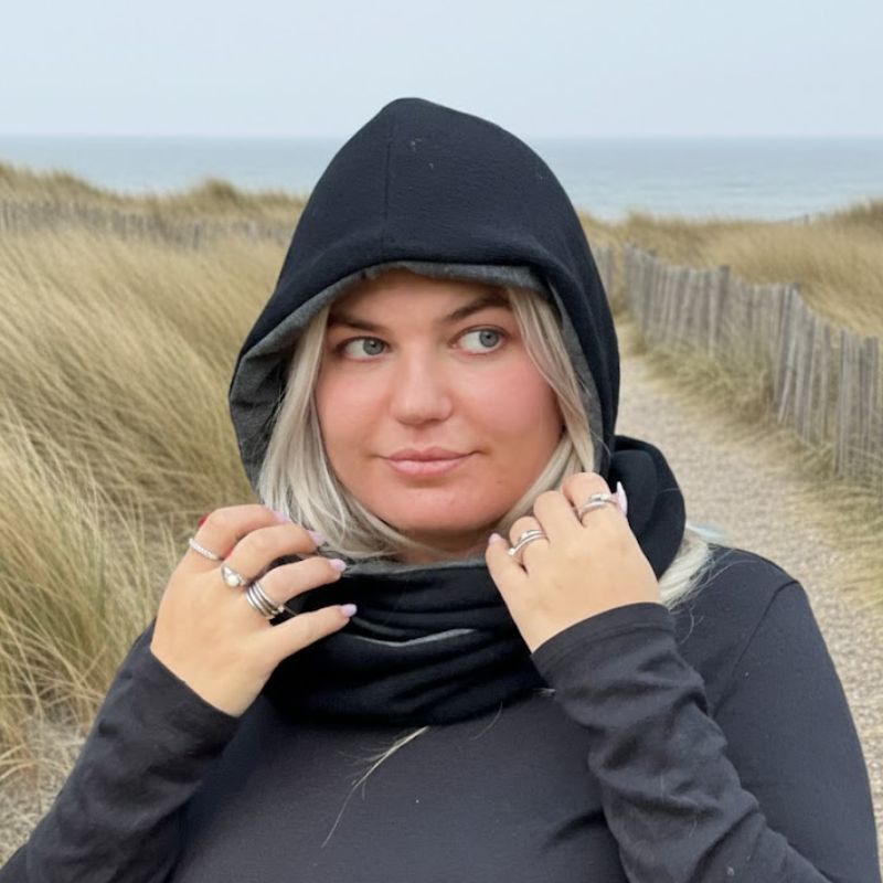 Sypakke Hoodie Halsedisse A908 i strikstof