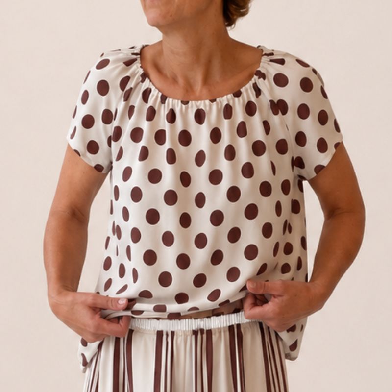 Sypakke til B1229 Raglan T-shirt med rund hals i fast viscose