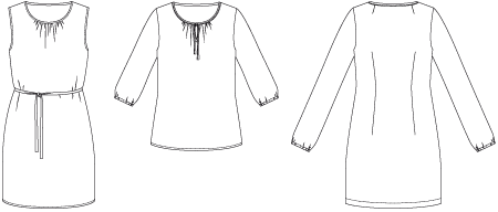 Line2Line B1254 Bluse med rynker og slids
