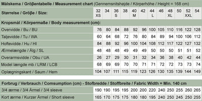 Line2Line B1257 Dobbelt bluse med slidser - KreStoffer