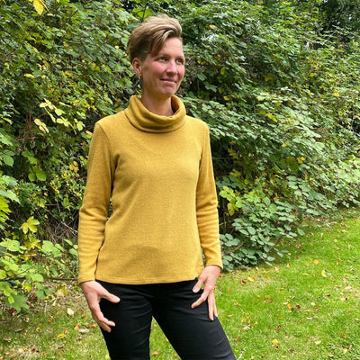 Line2Line B1258 Bluse med tre forskellige kraver - KreStoffer