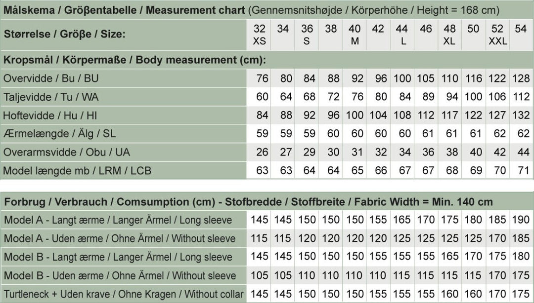 Line2Line B1258 Bluse med tre forskellige kraver