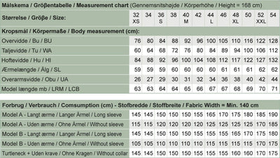 Line2Line B1258 Bluse med tre forskellige kraver - KreStoffer