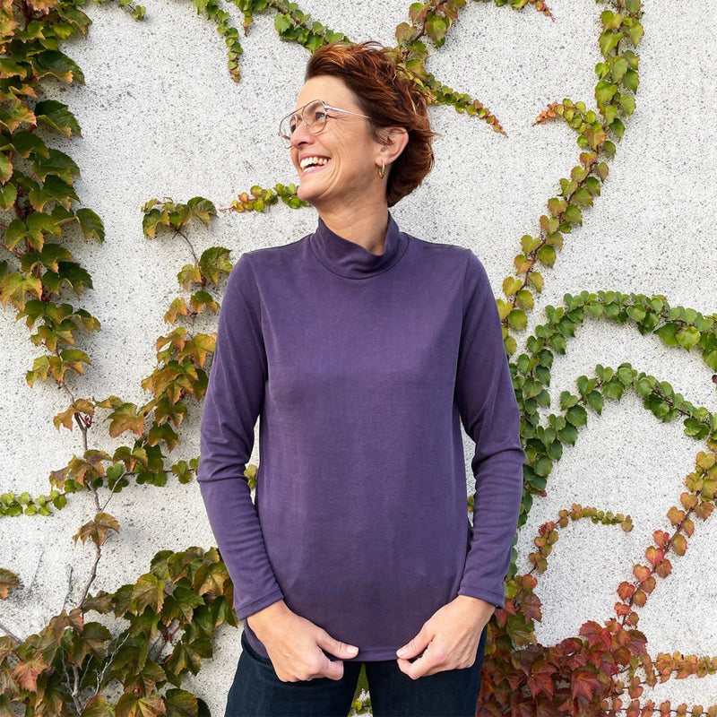 Line2Line B1258 Bluse med tre forskellige kraver - KreStoffer
