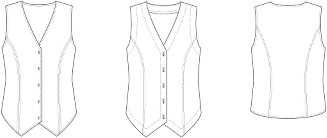 Line2Line B1264 Vest / top med prinsessesnit