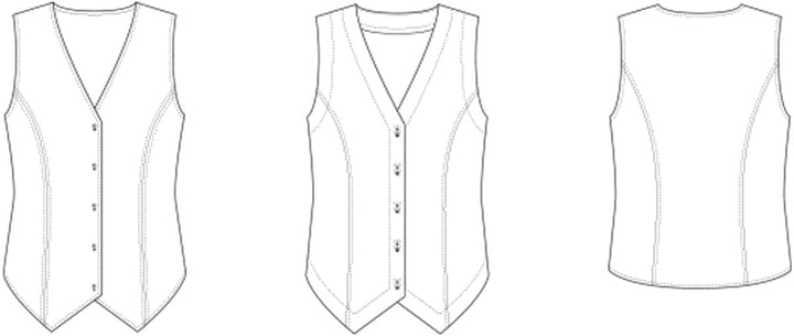 Line2Line B1264 Vest / top med prinsessesnit