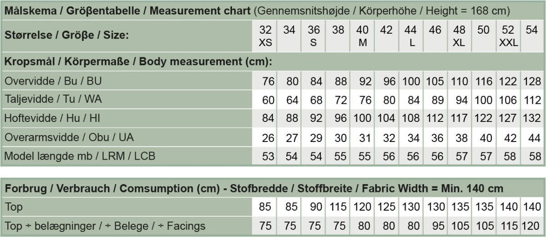Line2Line B1264 Vest / top med prinsessesnit