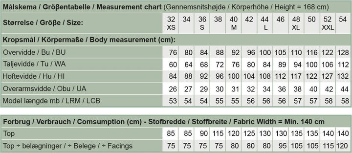 Line2Line B1264 Vest / top med prinsessesnit