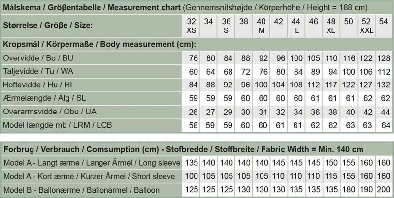 Line2Line B1267 Bluse med rund hals og slids foran - KreStoffer