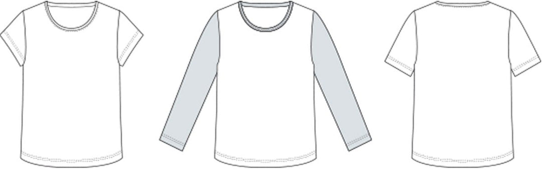 Line2Line C507 T-shirt med langt eller kort ærme, børn