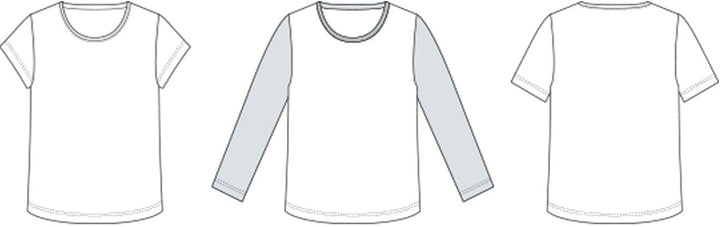 Line2Line C507 T-shirt med langt eller kort ærme, børn