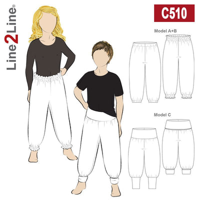 Line2Line C510 Tre slags posebukser, Baby / Børn - KreStoffer