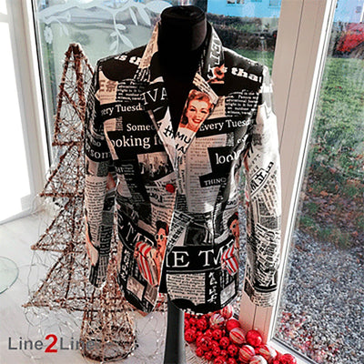 Line2Line J450 Tætsiddende Klassisk habitjakke - KreStoffer