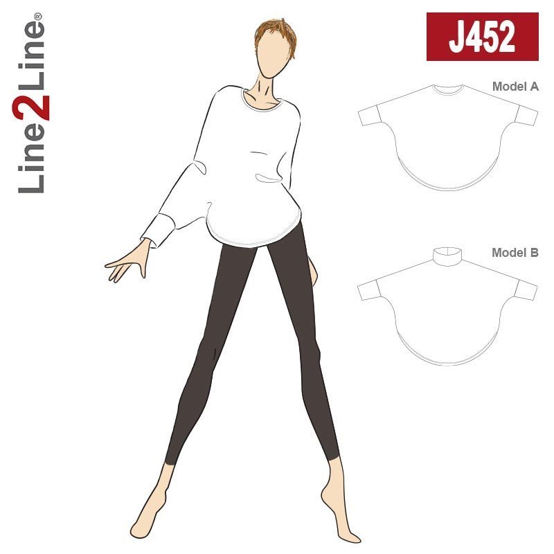 Line2Line J452 Cape med manchetter - KreStoffer