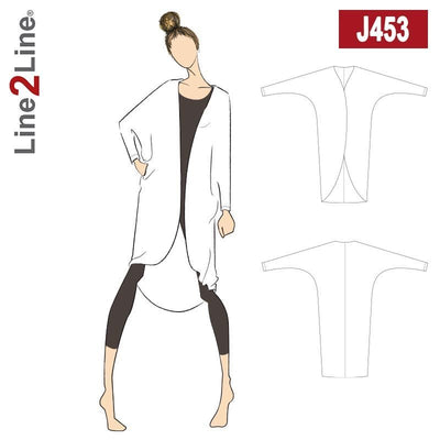 Line2Line J453 Flagermus Cardigan - KreStoffer