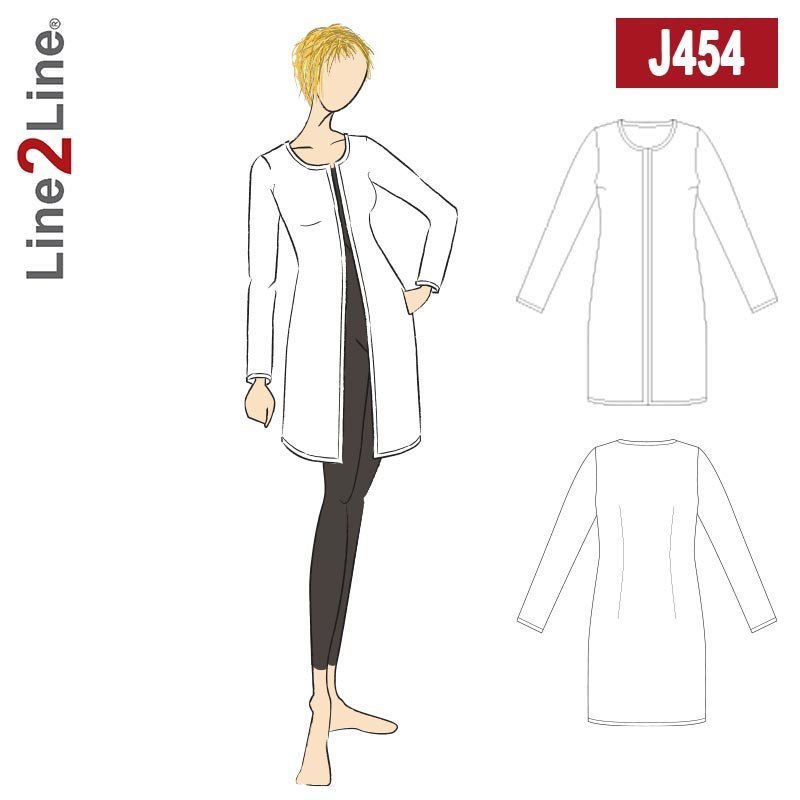 Line2Line J454 Klassisk cardigan
