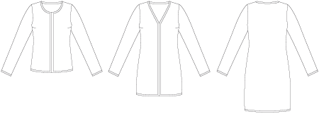 Line2Line J454 Klassisk cardigan