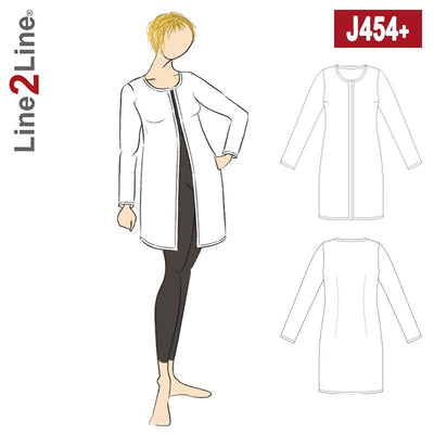Line2Line J454 Klassisk cardigan, PLUS - KreStoffer