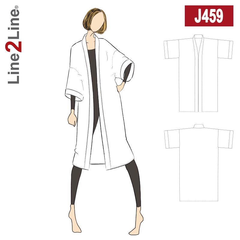 Line2Line J459 Kimono - KreStoffer