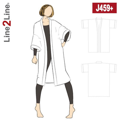 Line2Line J459 Kimono, PLUS - KreStoffer
