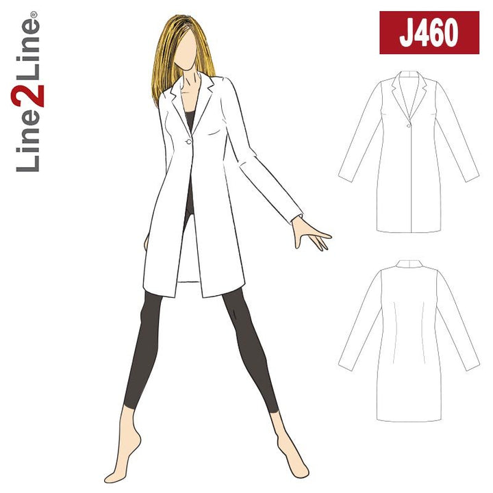 Line2Line J460 Cardigan med sjalskrave