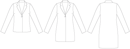 Line2Line J460 Cardigan med sjalskrave - KreStoffer