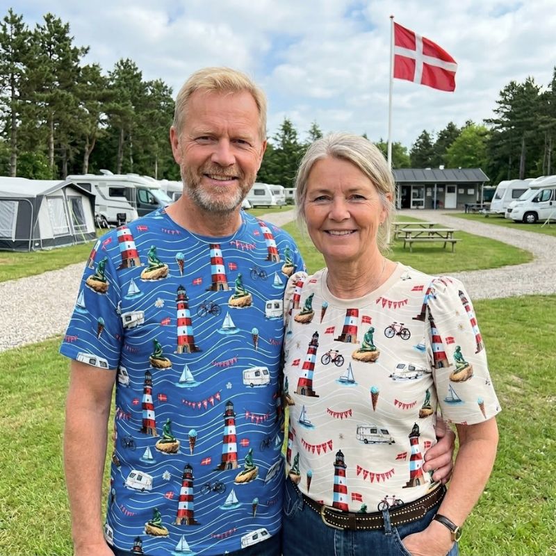 Line2Line snitmønster M800 og B1265 til at sy t-shirt til mand og dame i bomuldsjersey