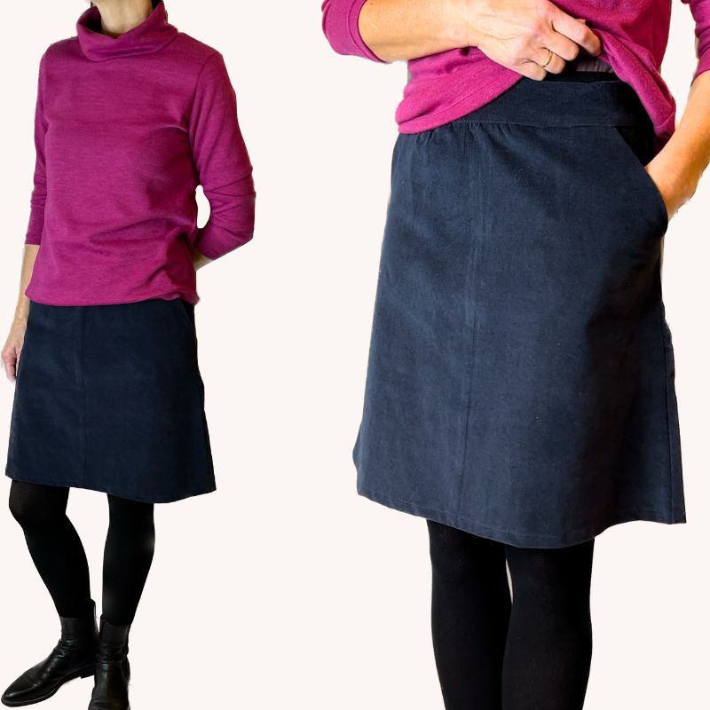 Babyfløjl mørk marine