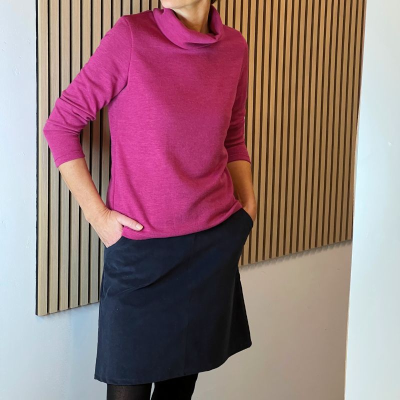 Line2Line B1258 Bluse med tre forskellige kraver