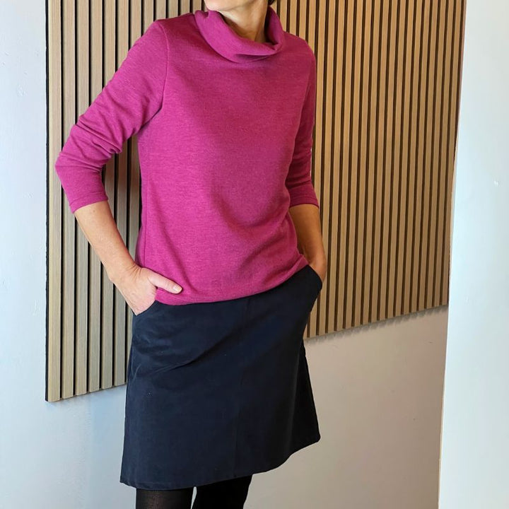 Line2Line B1258 Bluse med tre forskellige kraver