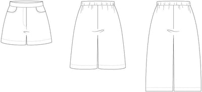 Line2Line T625 Culotte bukser / shorts med elastik bagpå