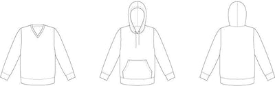 Line2Line U100 Sweatshirt eller hættetrøje - Unisex - KreStoffer
