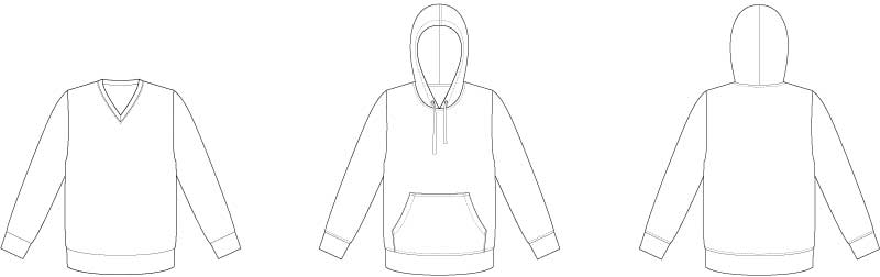 Line2Line U100 Sweatshirt eller hættetrøje - Unisex - KreStoffer