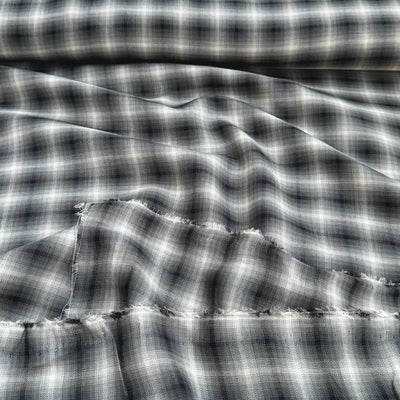 Løs vævet viscose med tern - KreStoffer