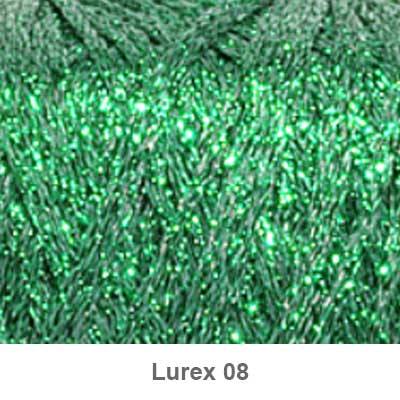Lurex garn fra Lammy Grøn