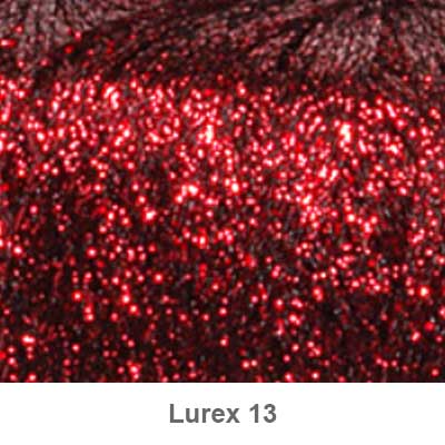 Lurex garn fra Lammy Rød