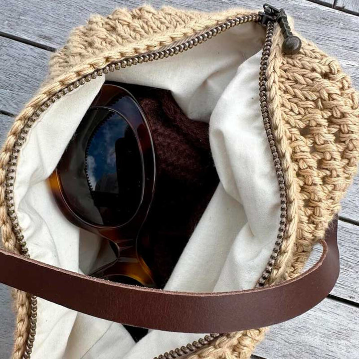Lynlås 23 cm i pudderrosa passer til lille Juno Bag fra PetiteKnit