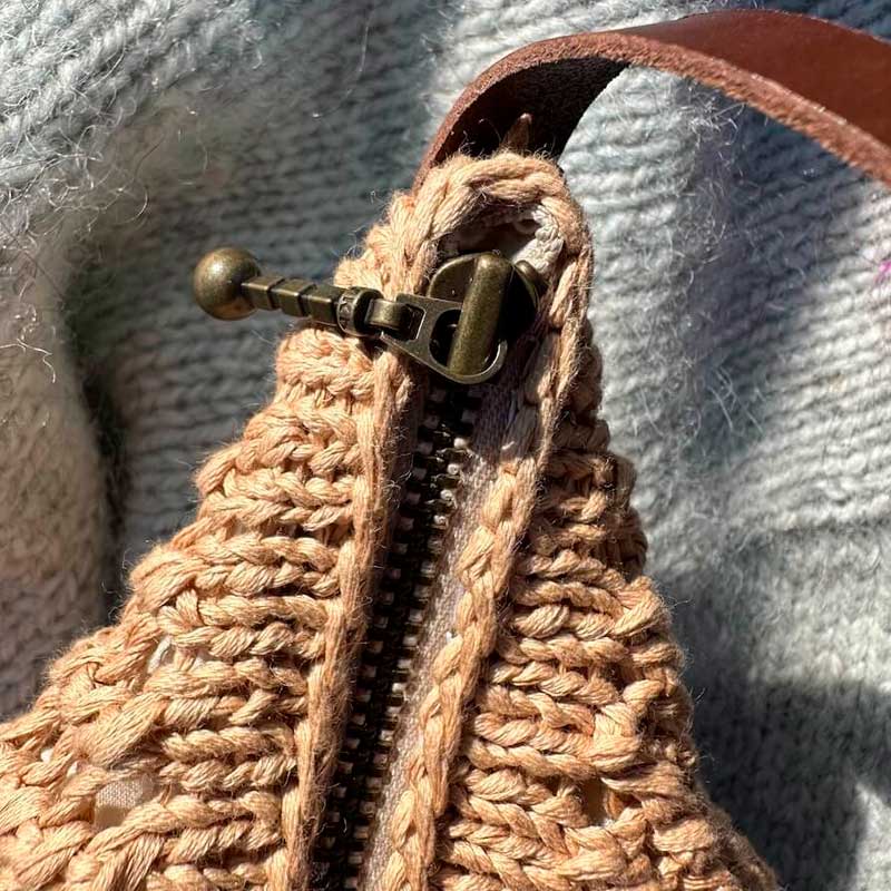 Lynlås 23 cm i sort passer til lille Juno Bag fra PetiteKnit
