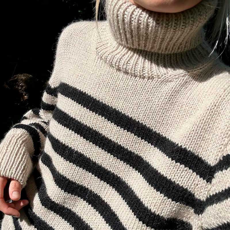Strikkekit Lyon Sweater Chunky Edition fra PetiteKnit