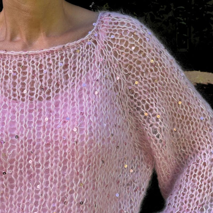 Raglanudtagninger i Magic Knit Sweater fra Nordic Knit House by KreStoffer